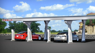 Tesla's Supercharger Offers Free Superfast Solar Charging